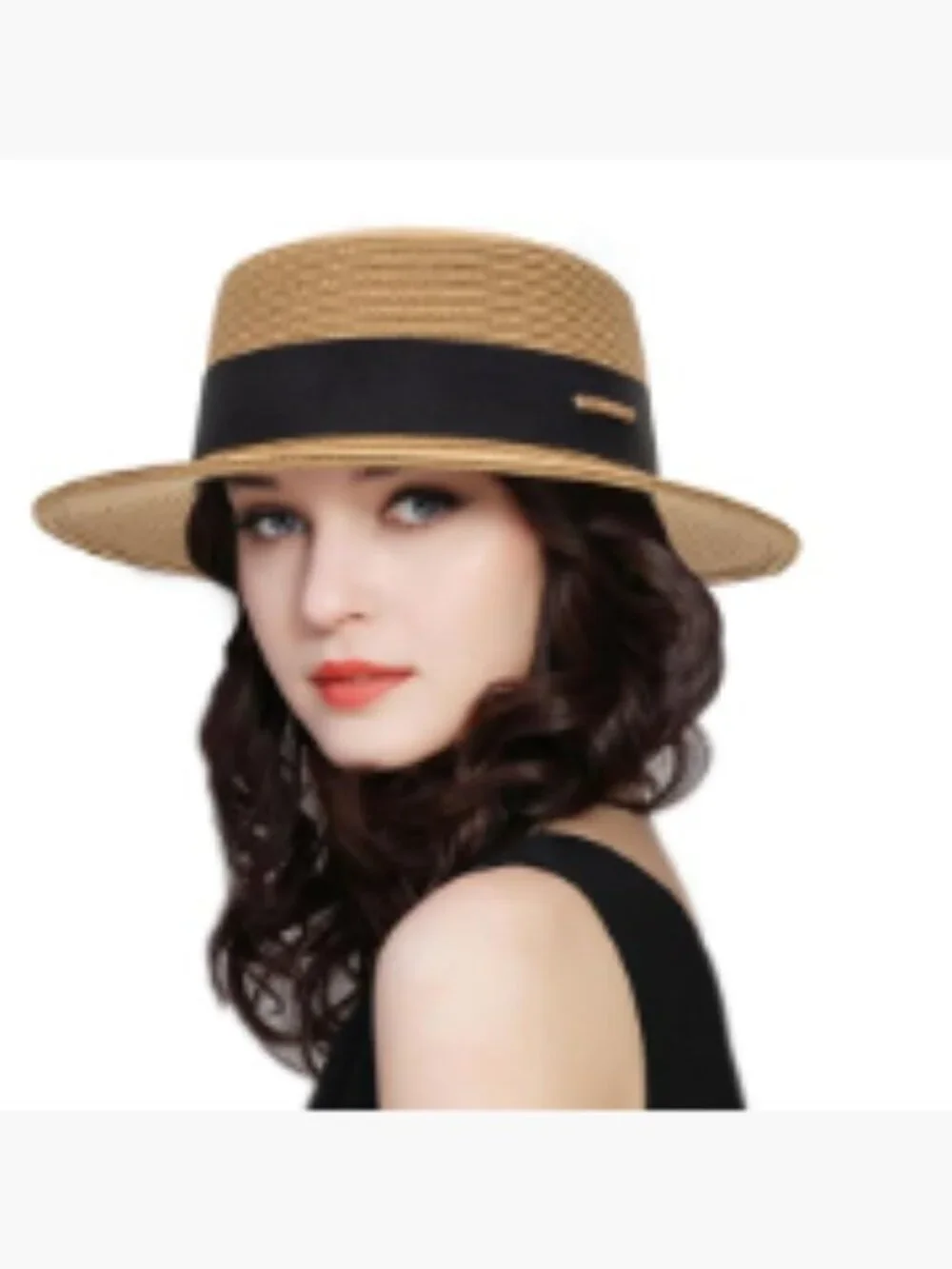 Wide Brim Porkpie Fedora UPF50 Panama Jazz Hat for Beach Hiking